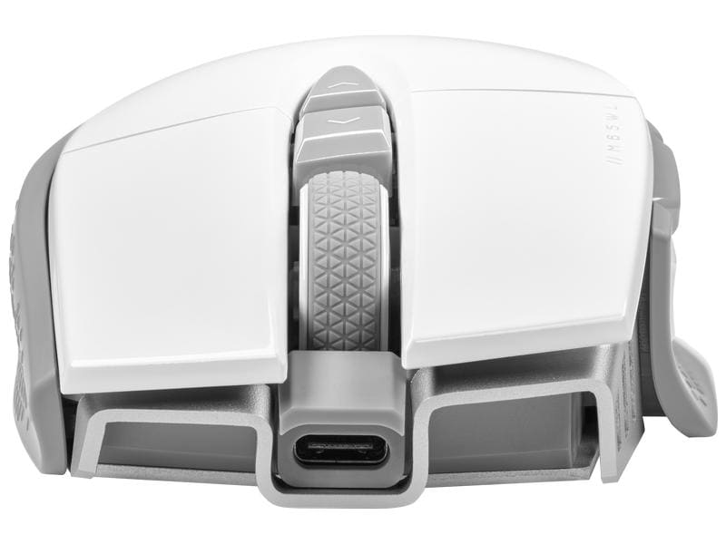 Corsair Gaming-Maus M65 RGB Ultra Wireless Weiss Kabellose Gaming-Mouse mit geringem Eigengewicht und programmierbaren Tasten, speziell konzipiert für FPS-Spiele
