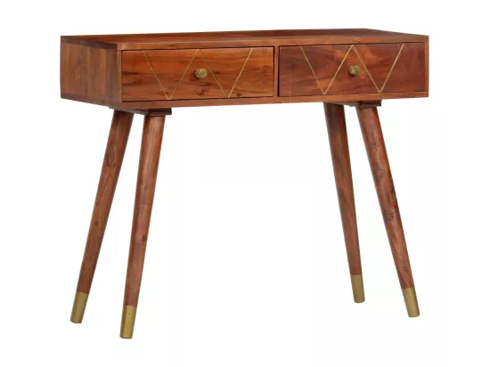 Table console 90x35x76 cm Bois d'acacia massif