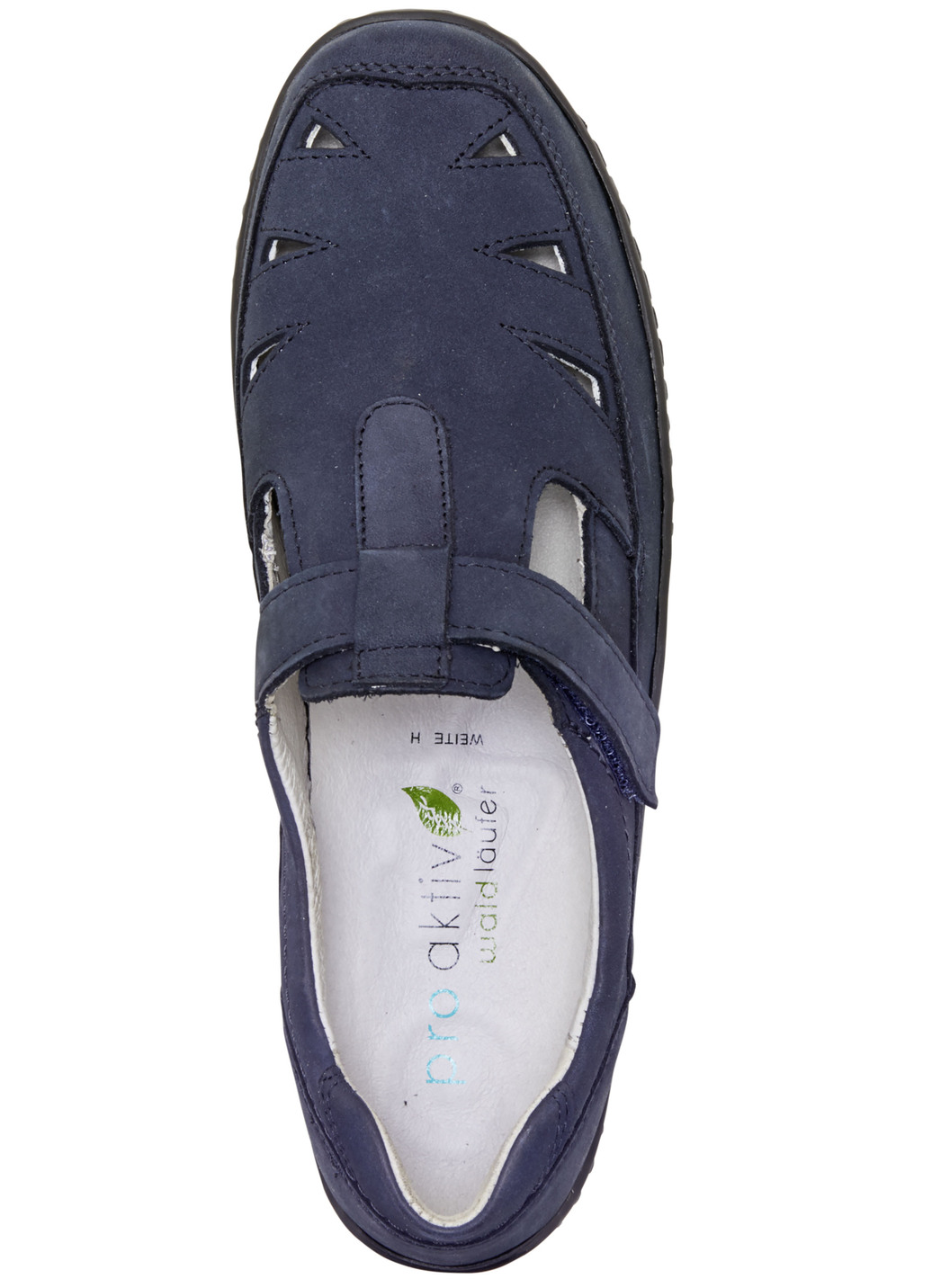 Waldläufer Slipper mit Leder-Massagefußbett