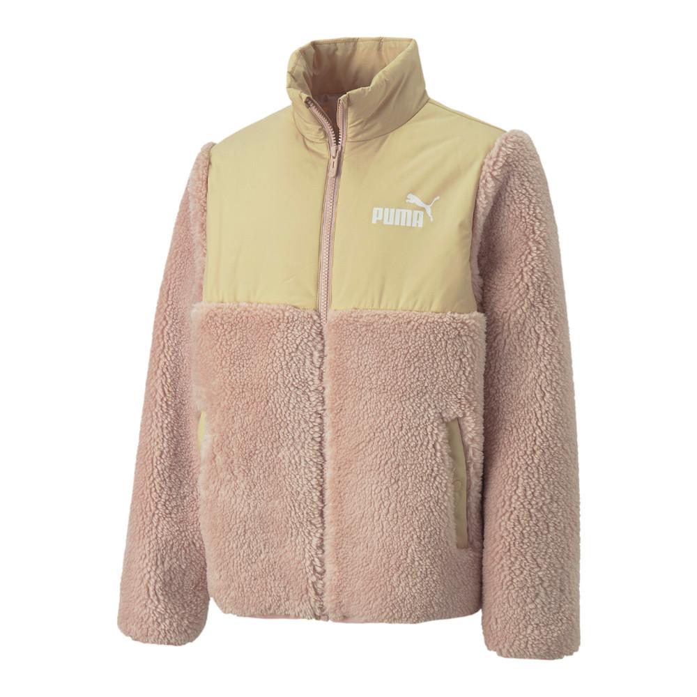Puma Veste Rose/Beige Fille Puma Sherpa