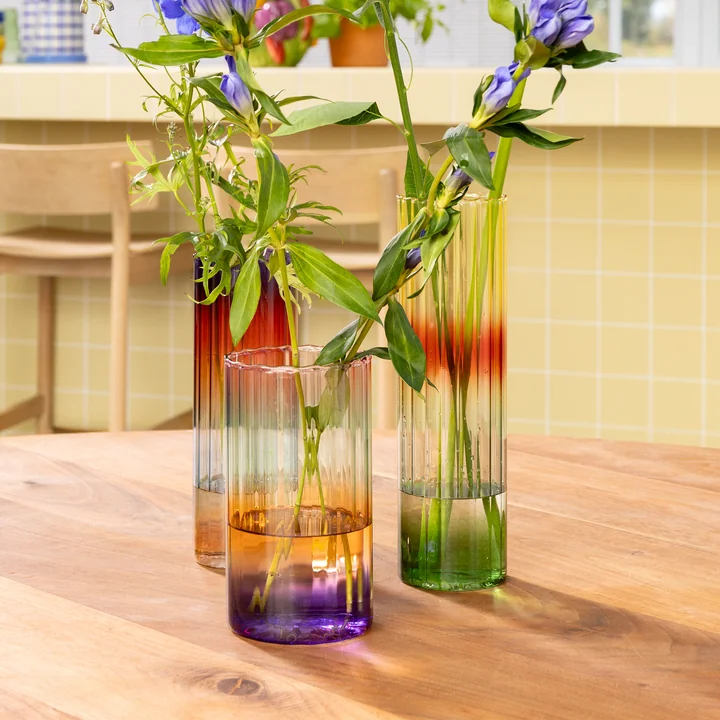 &klevering - Gradient Evening Vase 18,5 x Ø 10 cm, multicolor