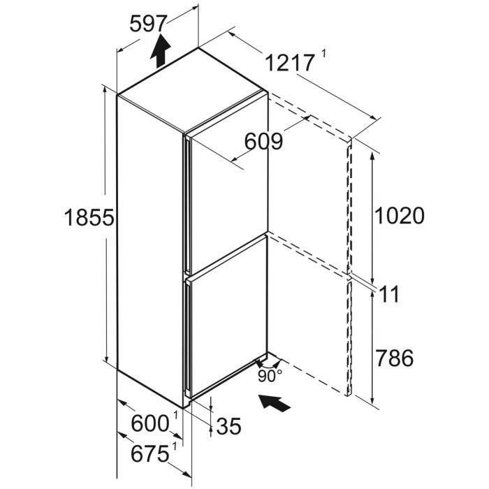 Liebherr Kühl-Gefrier-Kombination CBNsdc 5223-20 Plus BioFresh NoFrost SteelDoor