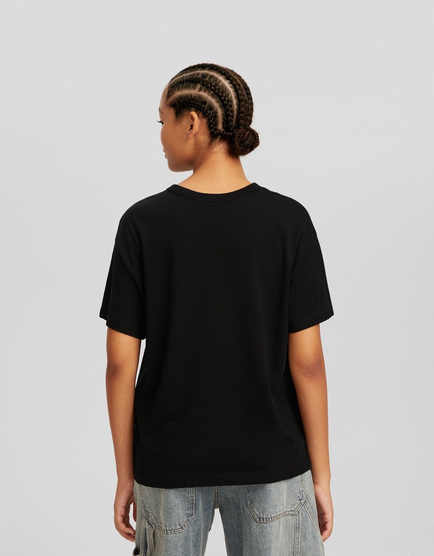 Camiseta de manga curta oversized