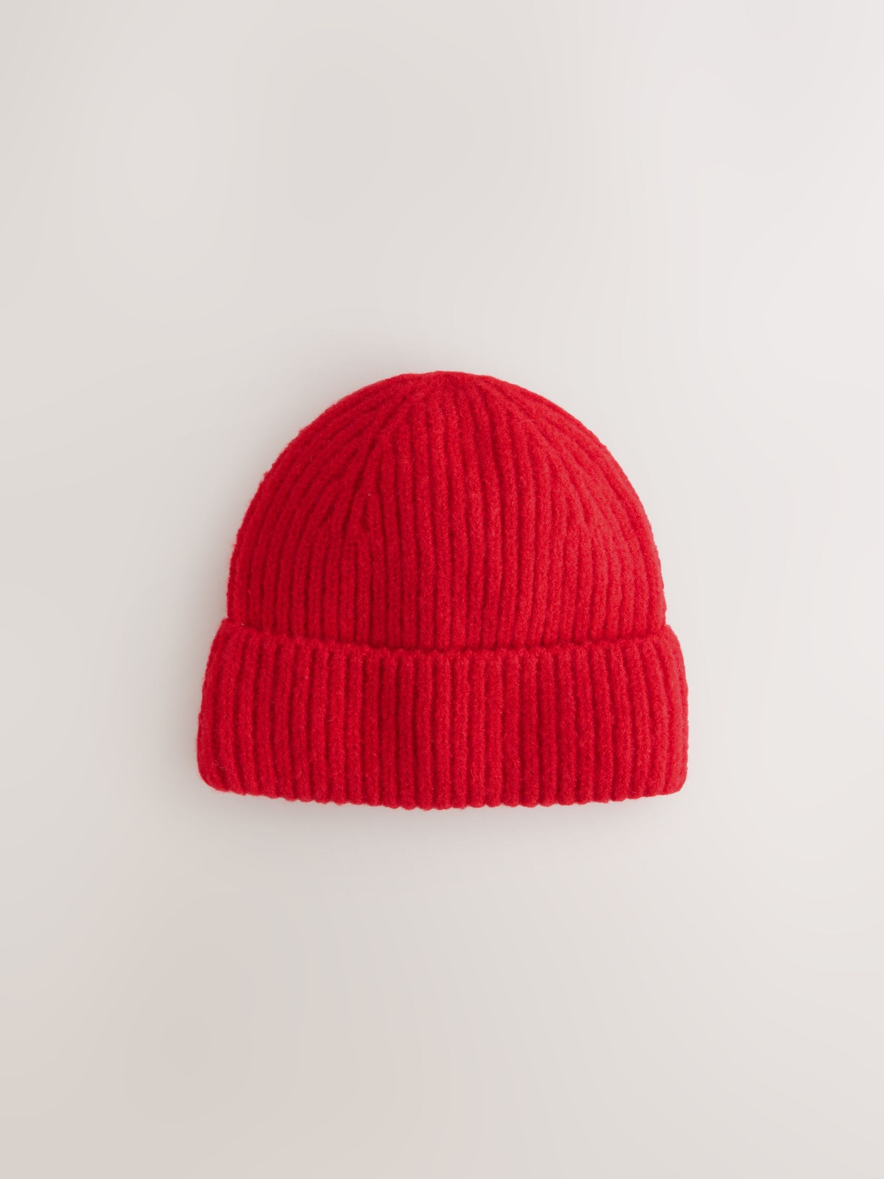 Rood - Fluffy beanie-muts (1-16jr)