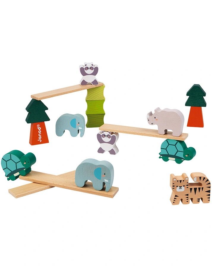 Janod-WWF® Geschicklichkeitsspiel TIERE 28-teilig aus Holz