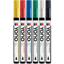 Feutre acrylique 'YONO', 0,5 - 1,5 mm, set de 6