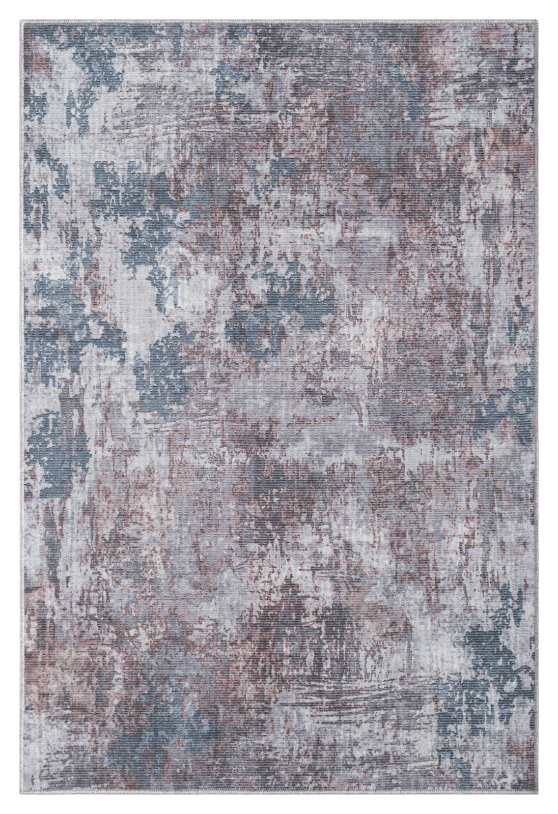 Teppich AVERY - blau-terrakotta-creme - 120x180 cm