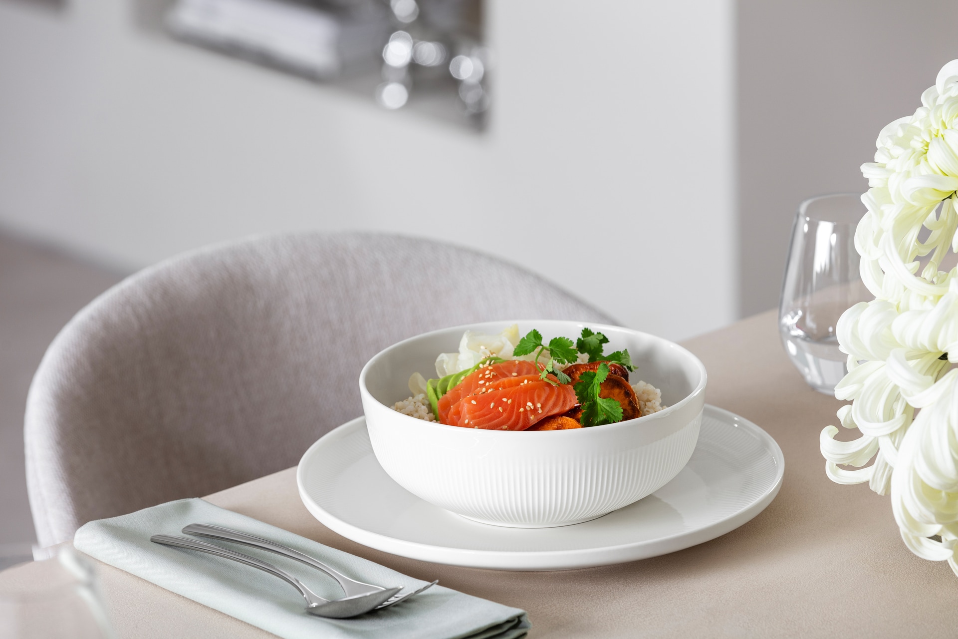 Villeroy & Boch Schüssel AFINA 19 cm Porzellan weiß