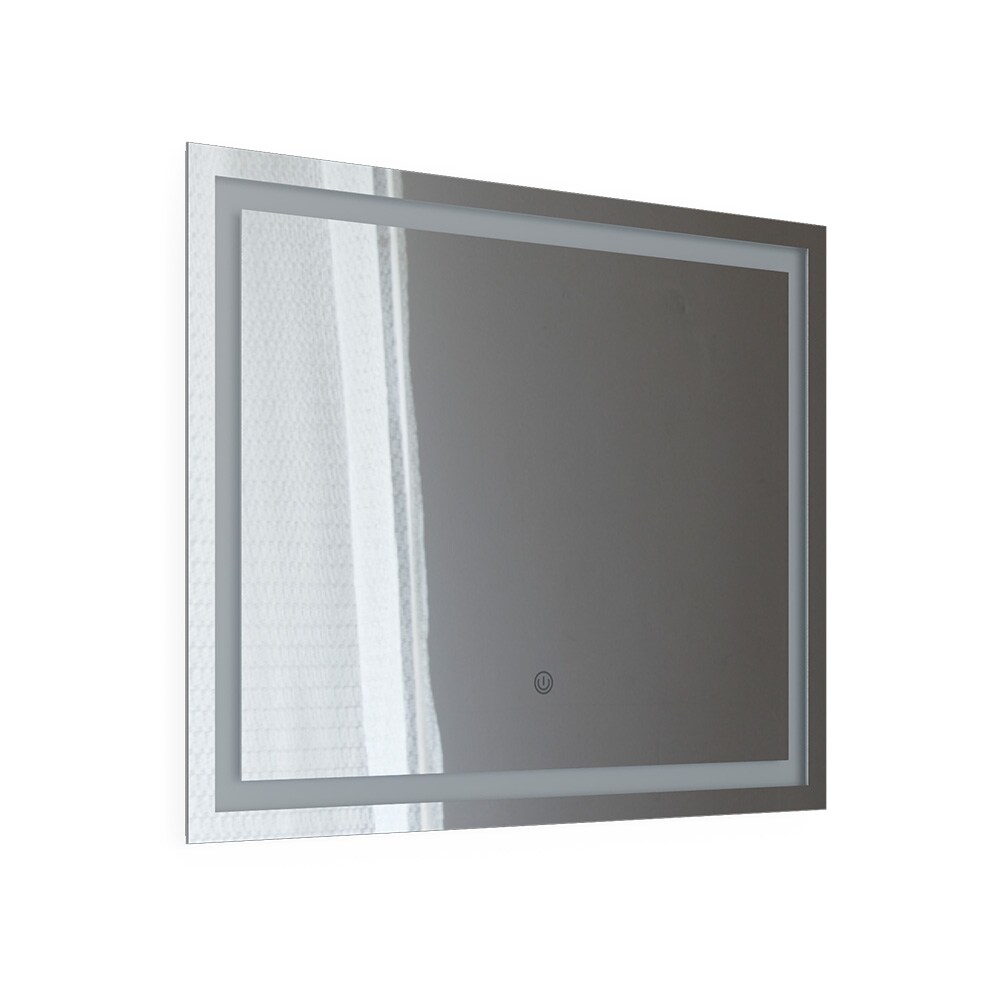Vicco Badspiegel Viola mit LED-Beleuchtung 80x65cm, Spiegel für das Badezimmer