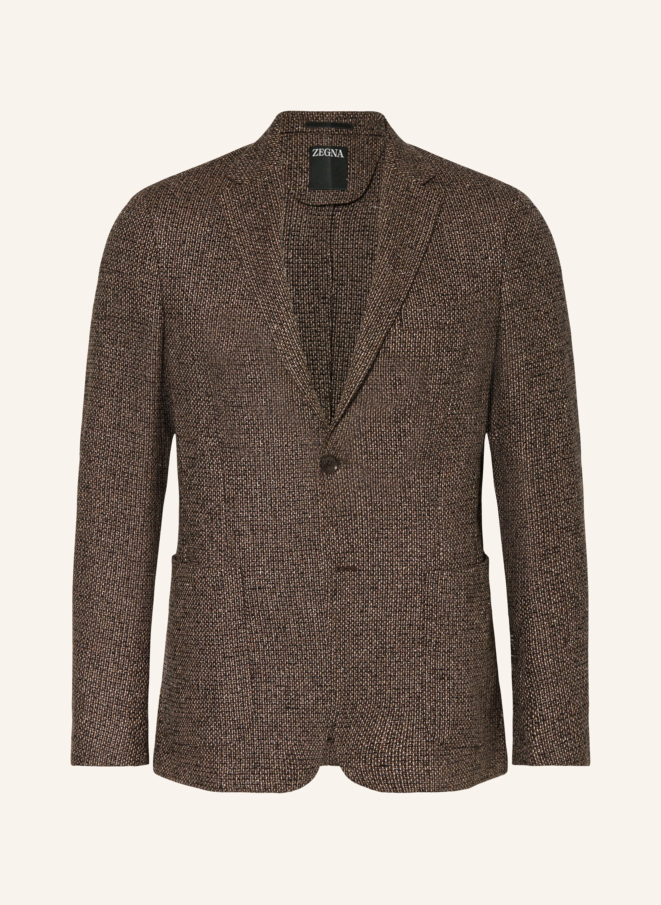 ZEGNA Tweed-Sakko Regular Fit mit Seide