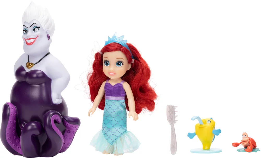 DISNEY PRINCESSES - ARIEL - COFFRET POUPEE ARIEL ET URSULA