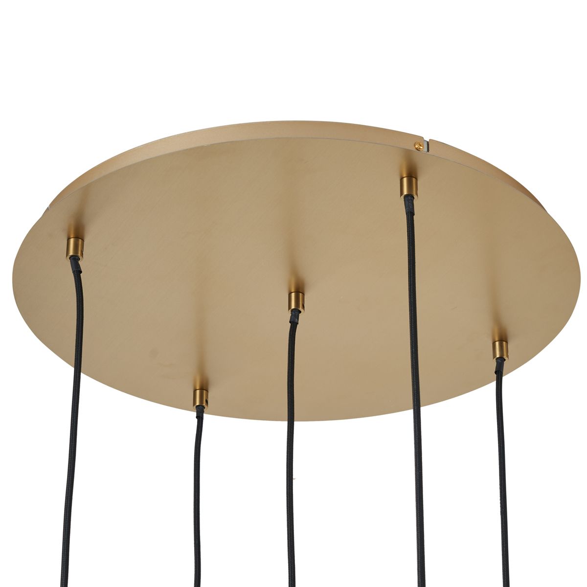 Art Deco hanglamp goud met opaal glas 5-lichts - Yani