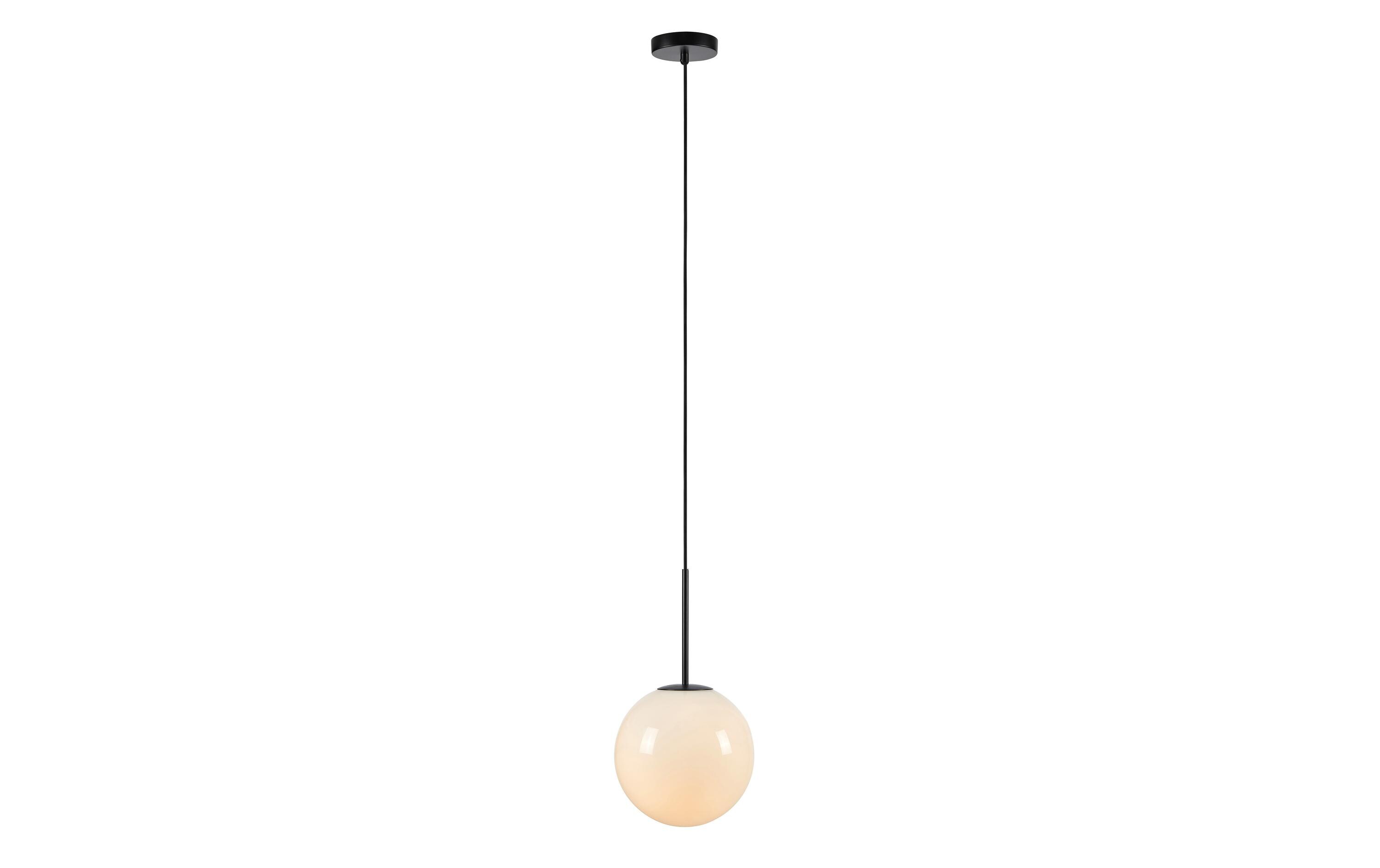 Pendelleuchte Dione, Ø 25 cm, E14, Weiss/Schwarz<br>Hängeleuchte zur Deckenmontage