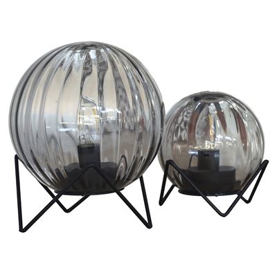 Lampe boule support métal