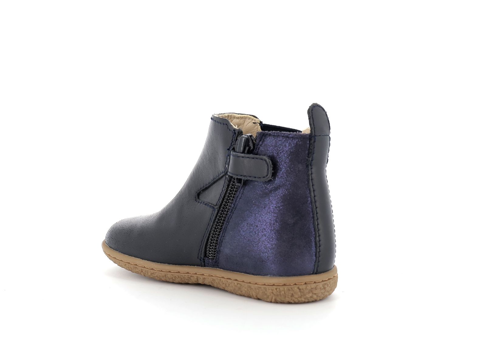 Kickers-744611 Cuir Bleu nuit