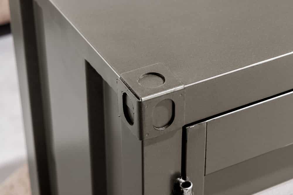 Container-Schrank GLOBETROTTER 80cm anthrazit Metall Aktenschrank mit Flügeltüren