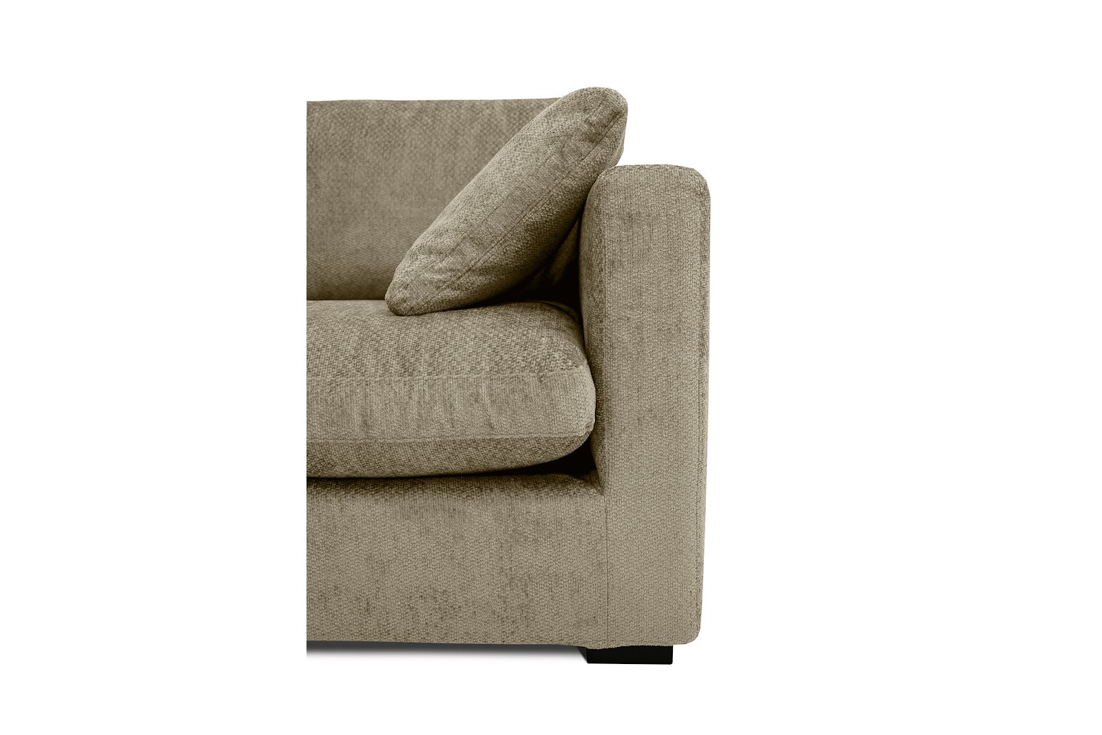 Milano hjørnesofa 2,5 seter med åpen ende venstre. Tekstil Movie 3/3 warm grey
