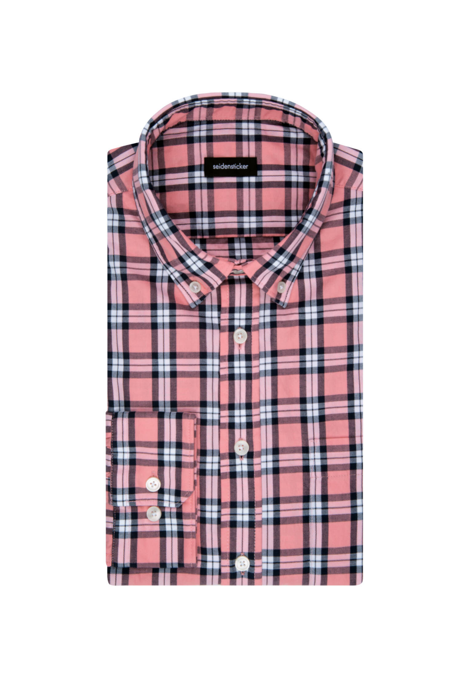 Seidensticker| Herren Casual Hemd Schwarze Rose