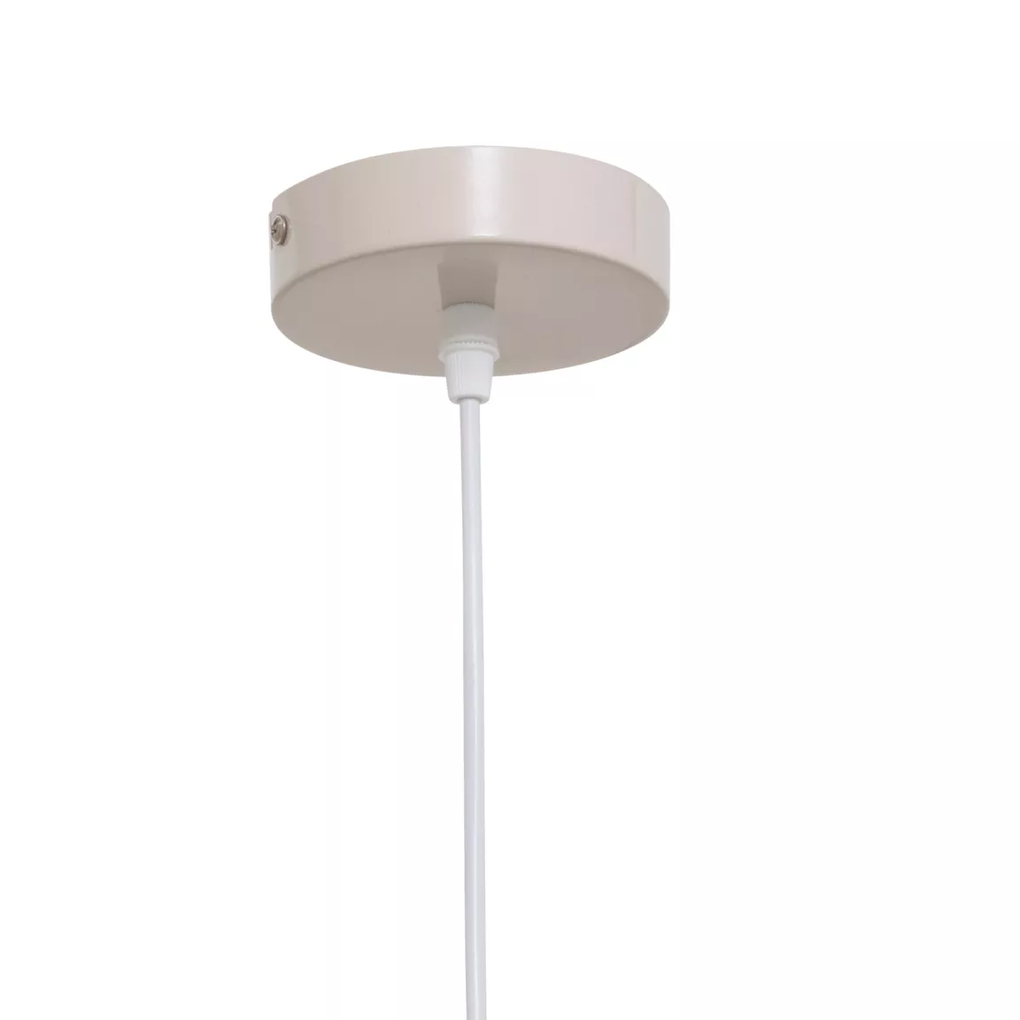 Suspension luminaire métal (27,5 x 13,4 cm) Savio Beige