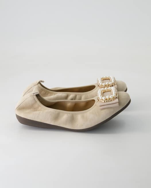 La Ballerina Elletra Ballerinas in Beige