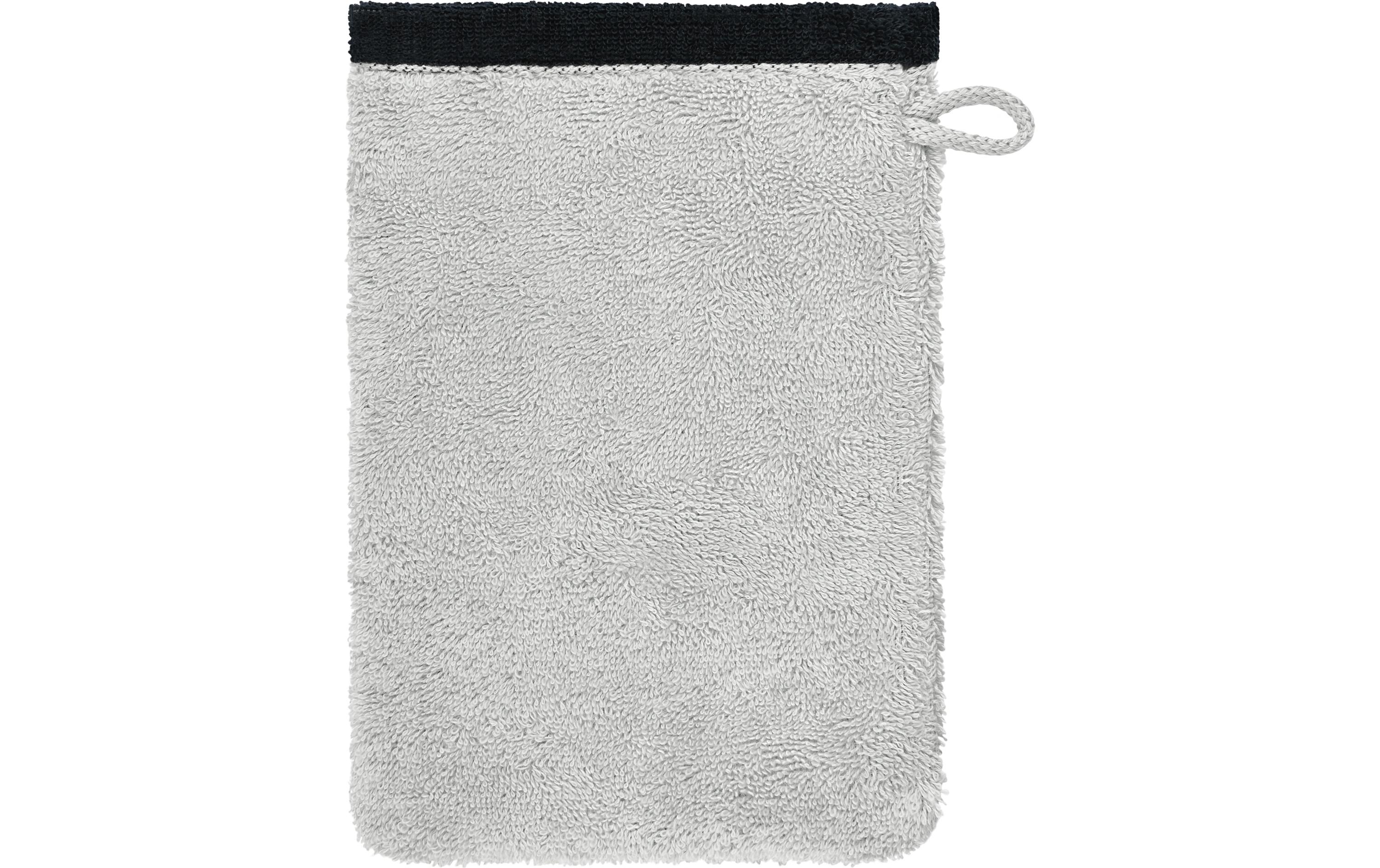 Waschhandschuh Lifestyle Splash 16 x 22 cm, Platin/SchwarzWendetuch aus der Design Reihe Lifestyle Splash von Cawö