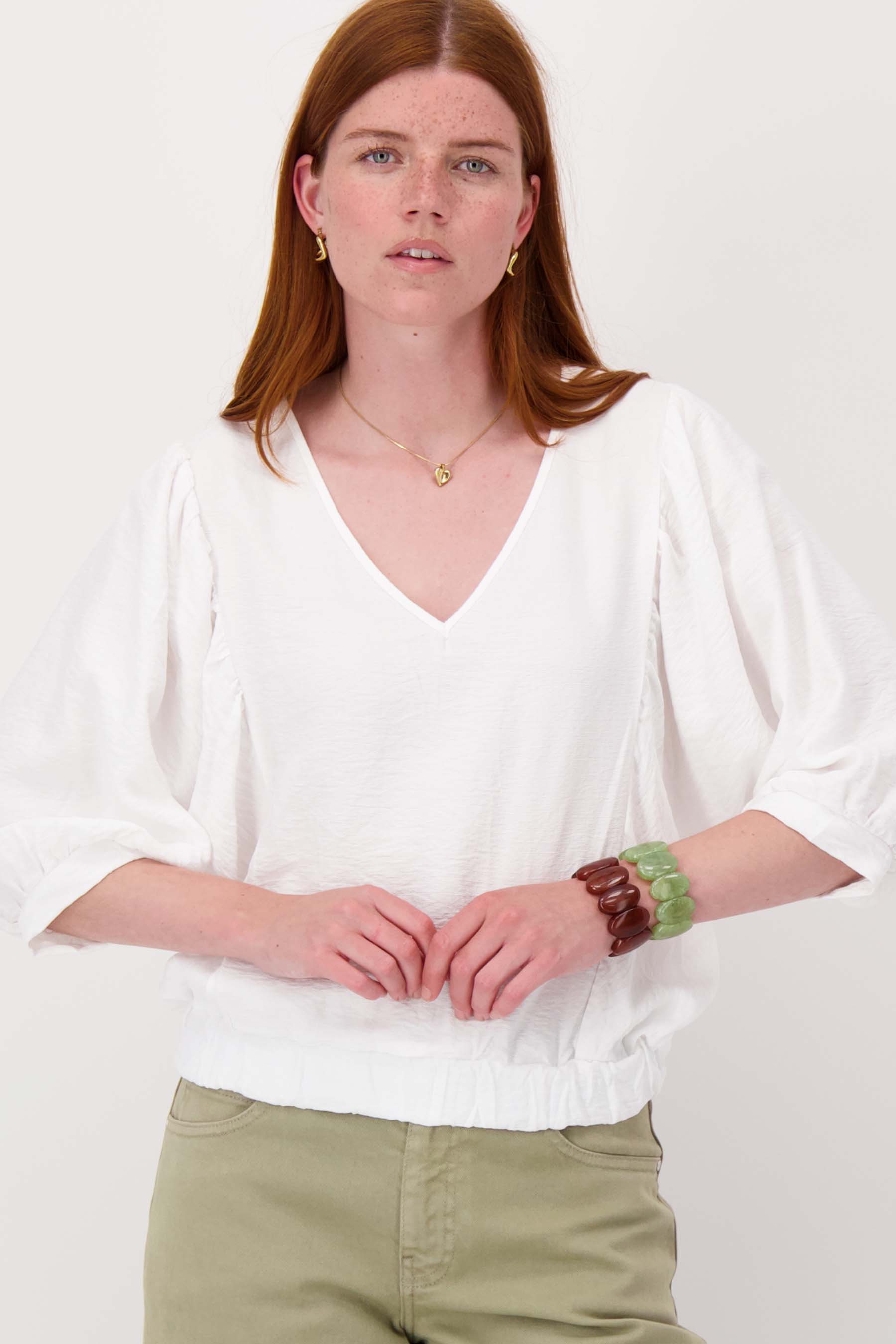 vleermuis blouse linnenlook
