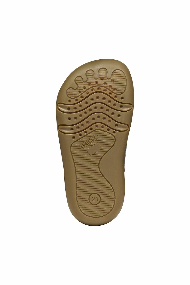 GEOX<br>Chinelo Steppieup de couro macio e cano alto