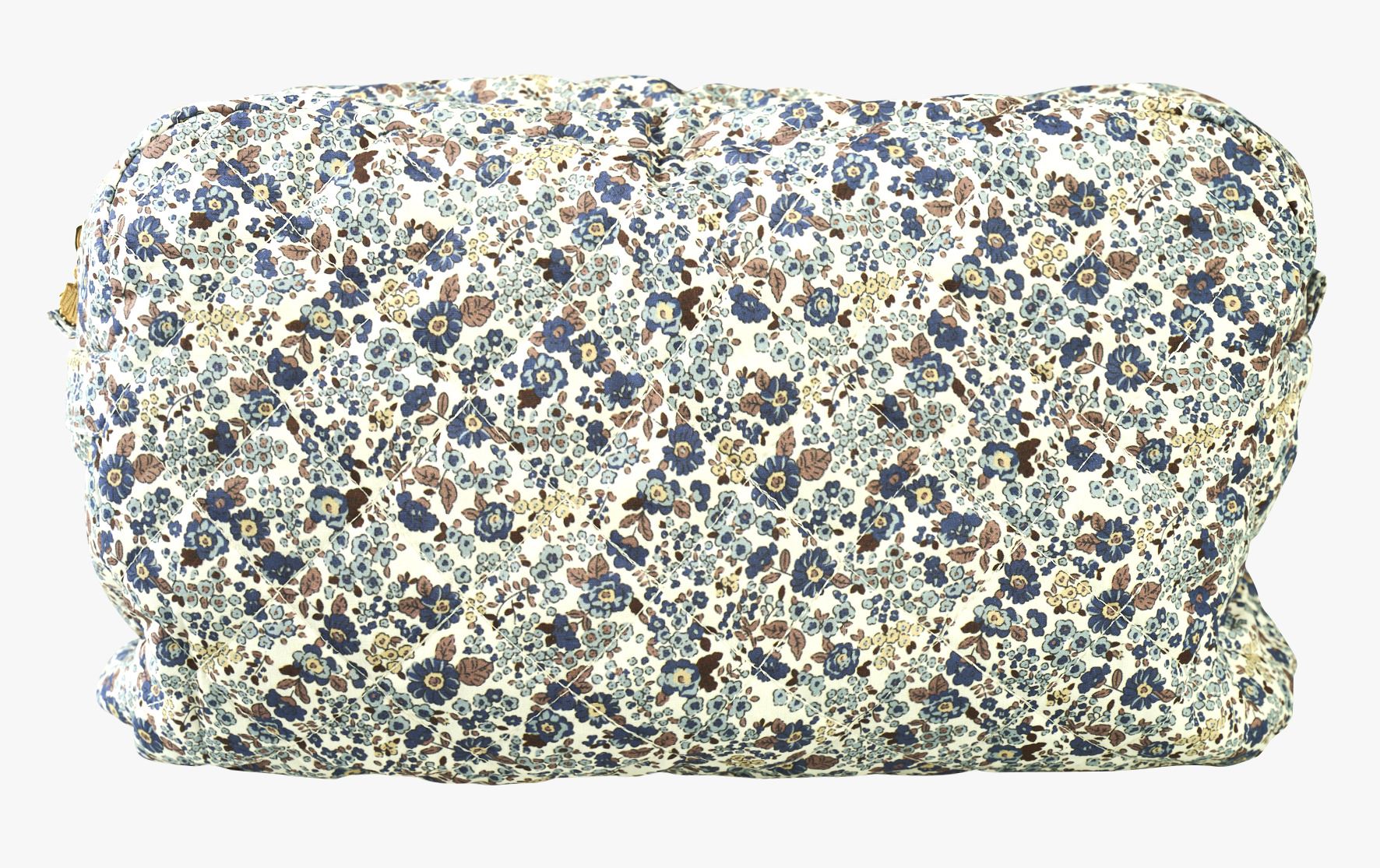 Stor toalettmappe multi blå - 22x30 cm