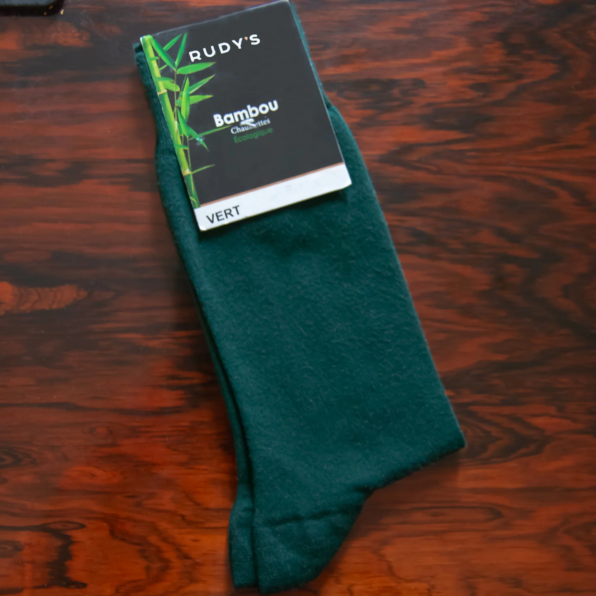 Chaussettes Bambou Vert-Chaussettes bambou