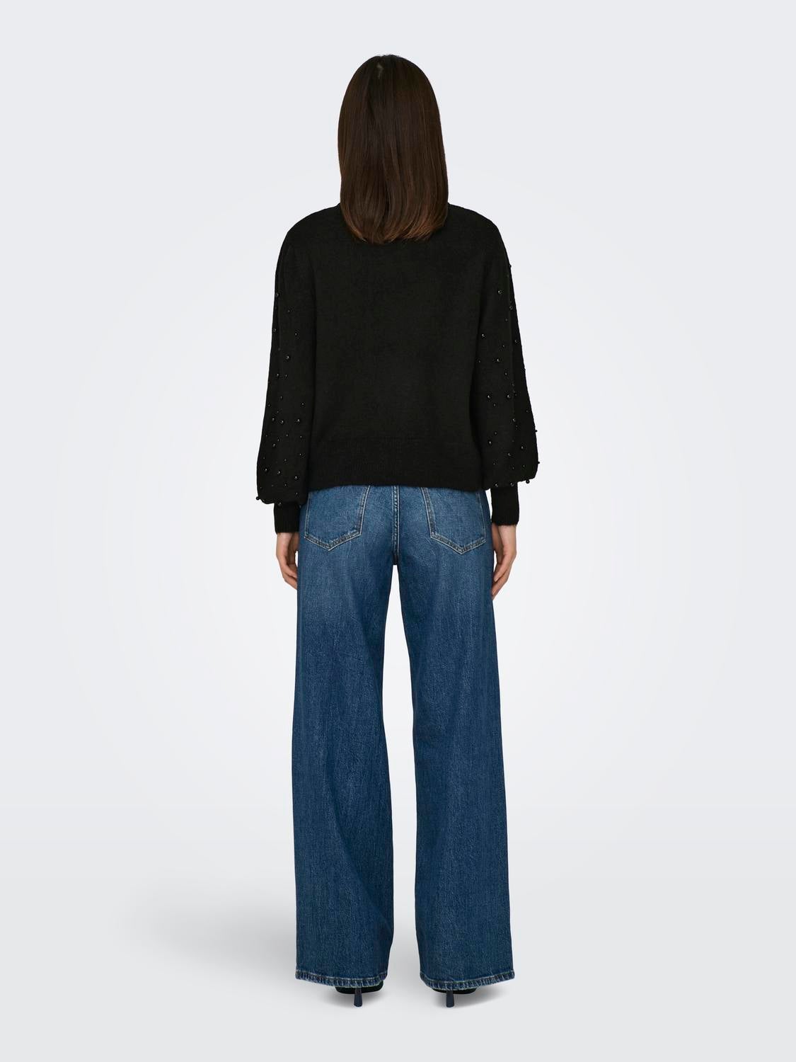 ONLKINNE Strickpullover Black