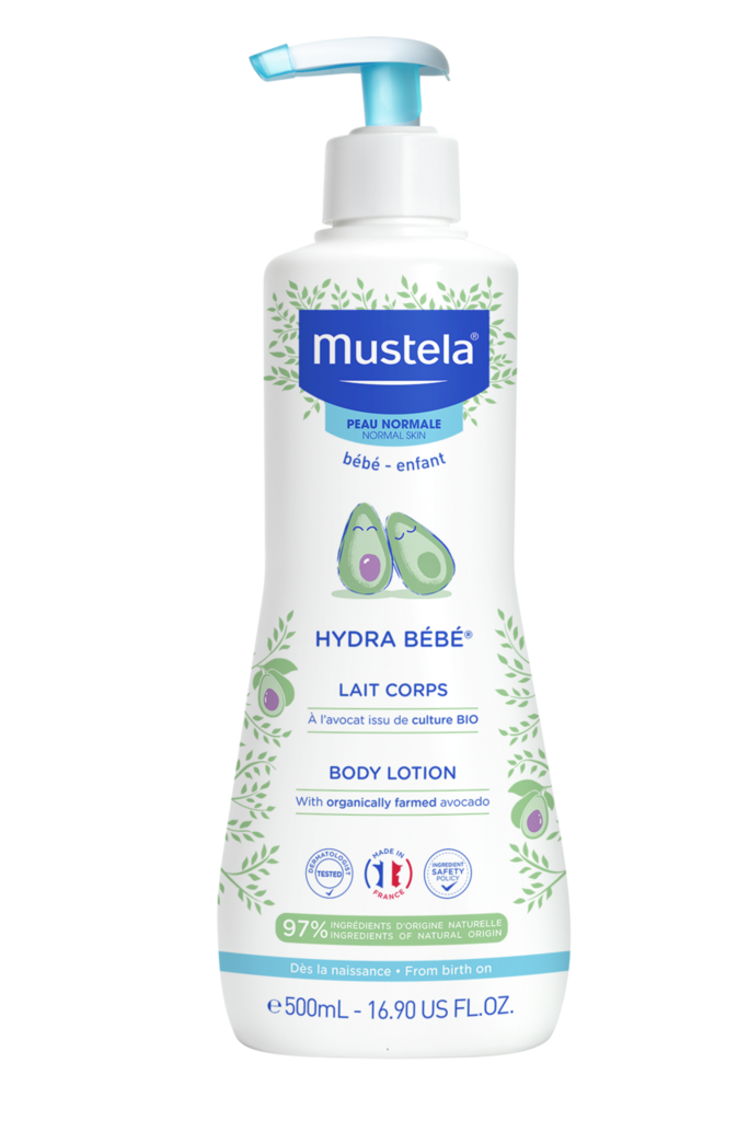 Mustela Hydra Bébé Körpermilch<br>500 ml, Dispenser, Milch, normale Haut