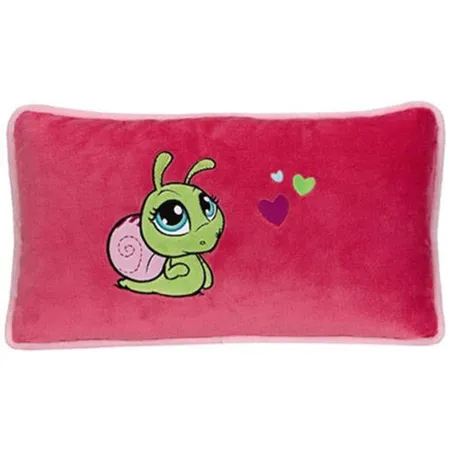NICI Sweethearts 3 Kissen grüne Schnecke auf Rot, 43 x 25 cm