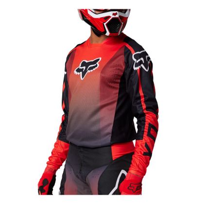 Maillot cross Fox 180 LEED 2024 - Rouge / Noir