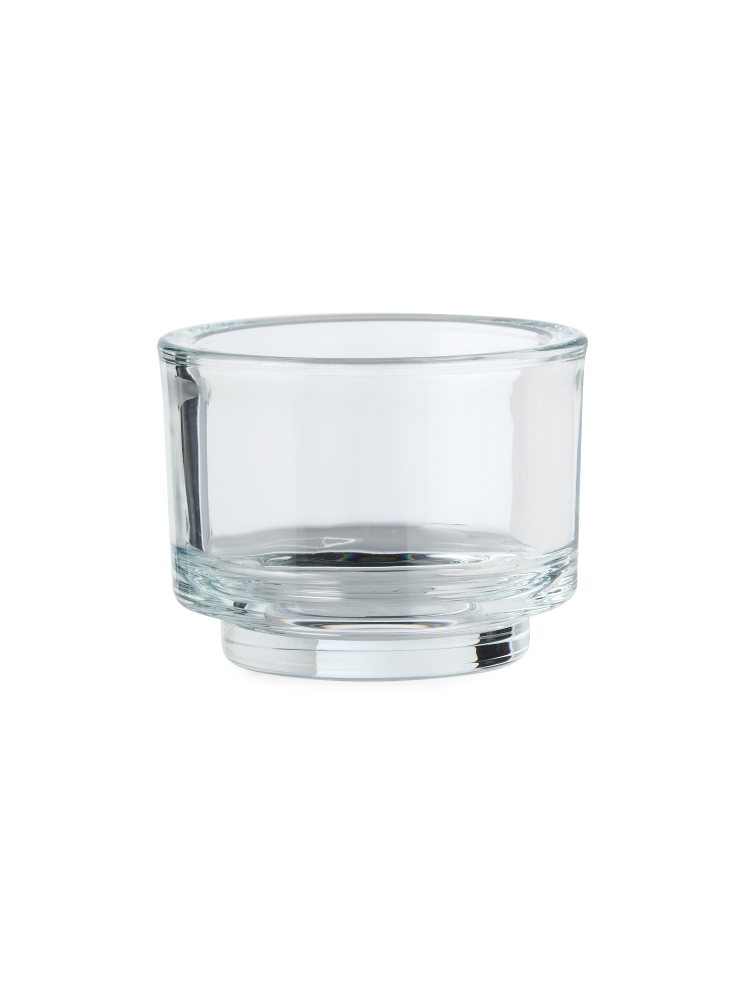 Fyrfadsstage | Glas. Ø9 x 7 cm. | Clear
