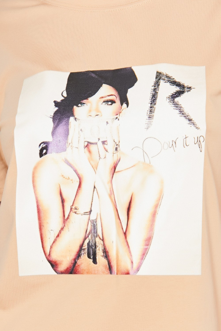 T-shirt marron 