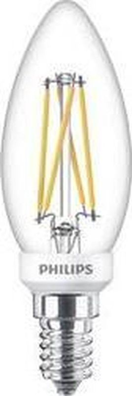 Philips - Led Classic 40W B35 E14 - Dimbare Verlichting - Transparant Glas