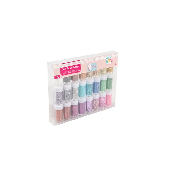 Coffret de 24 pots de paillettes