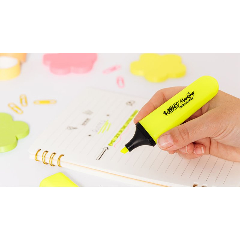 Surligneur Bic Highlighter Flat