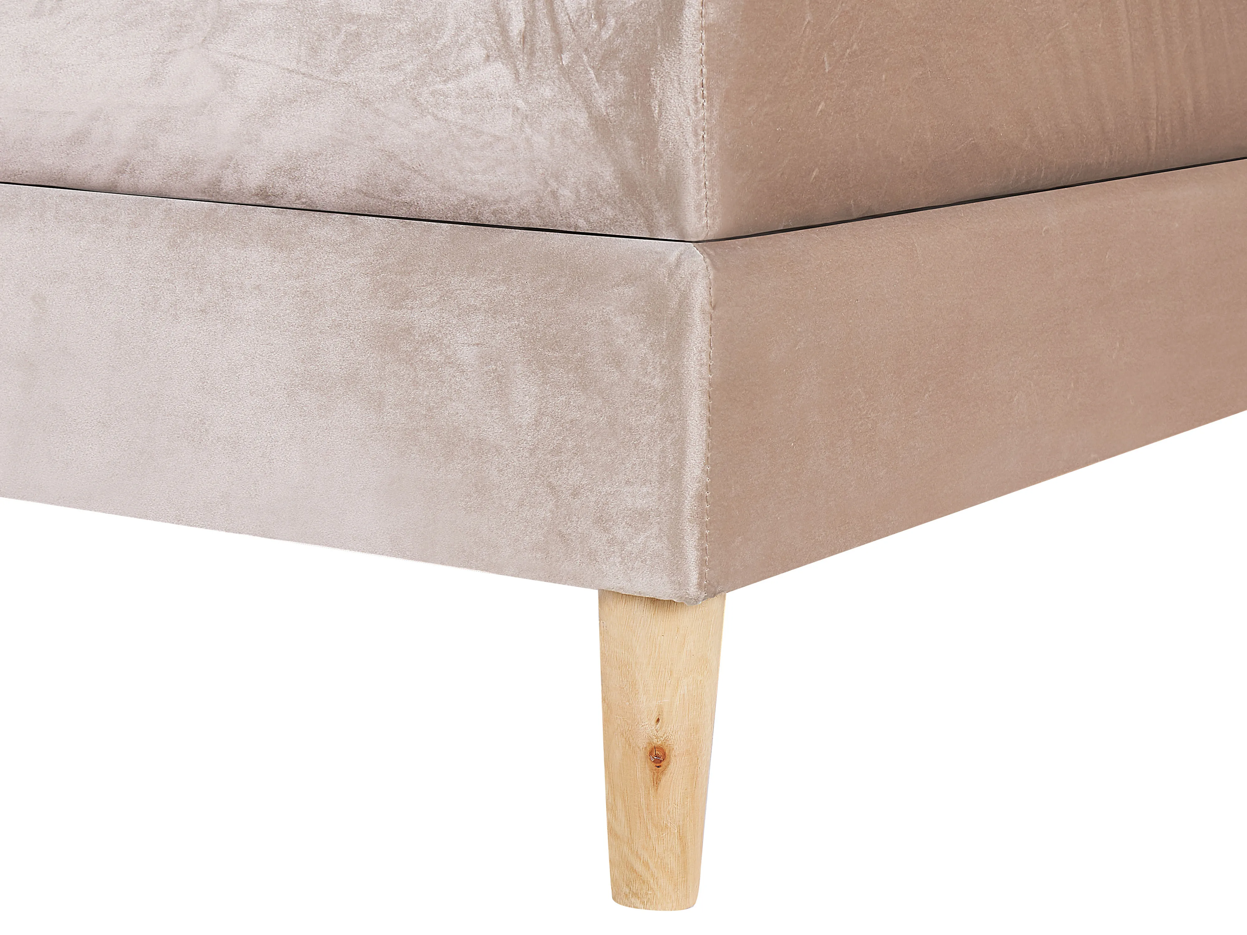 Boxspring Fluweel MARQUISE 180 x 200 cm Beige