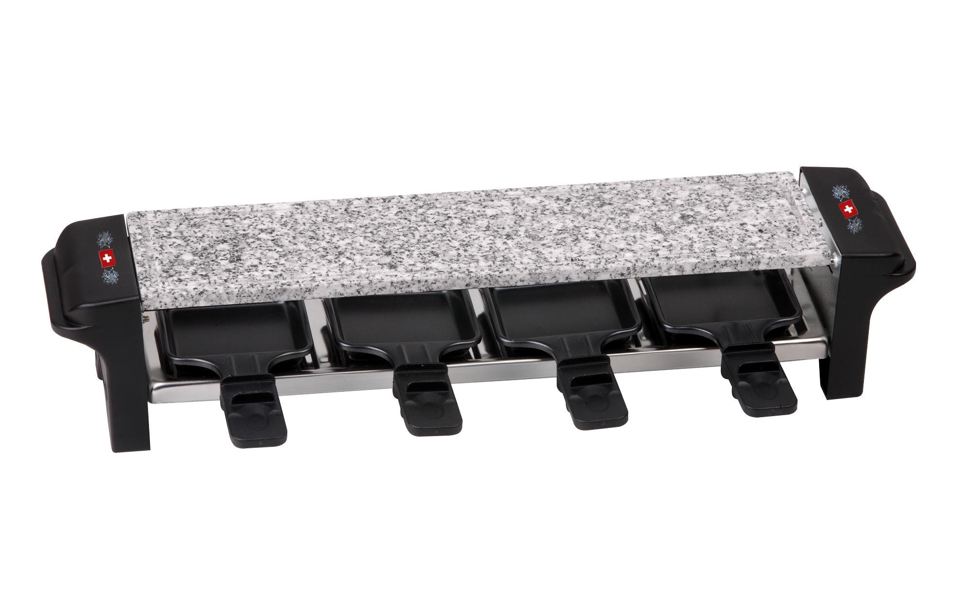 Nouvel Raclette »Edelweiss-Flagg« 4 Stk. Raclettepfännchen 800 W