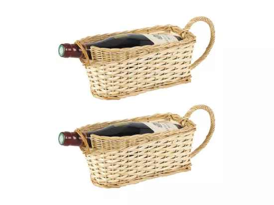 Paniers verseur en osier naturel Lot de 2