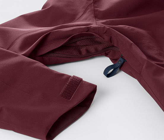 Halfzip-Skijacke, bordeaux