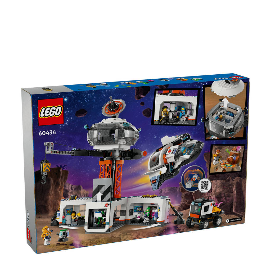 Fijne set!Ruimtebasis en raketlanceringsplatform Speelgoed Raket, Robot en Alien Set 60434