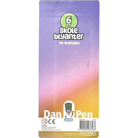 Danpen skoleblyanter 6-pak