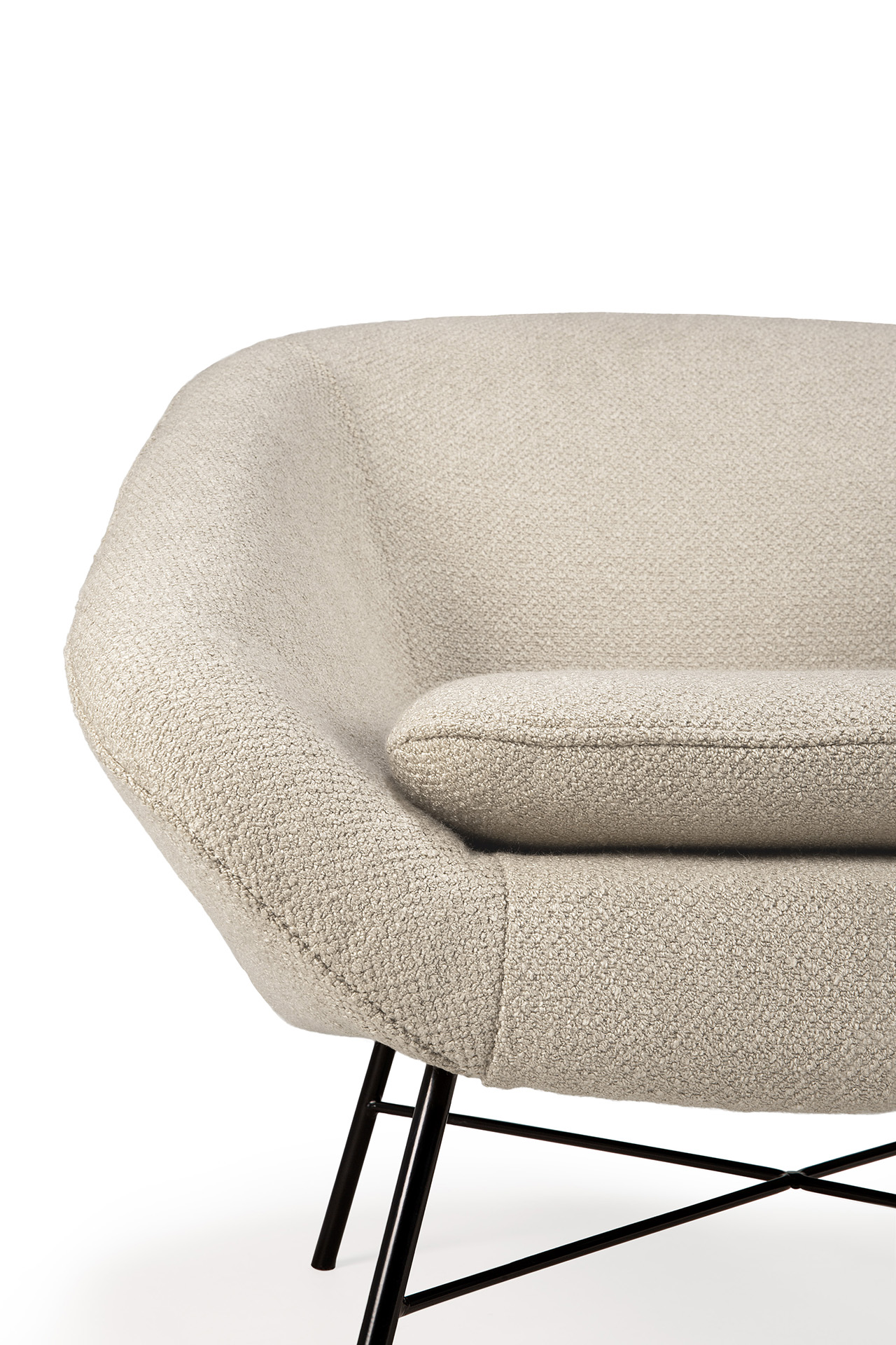 Barrow lounge chair - off white