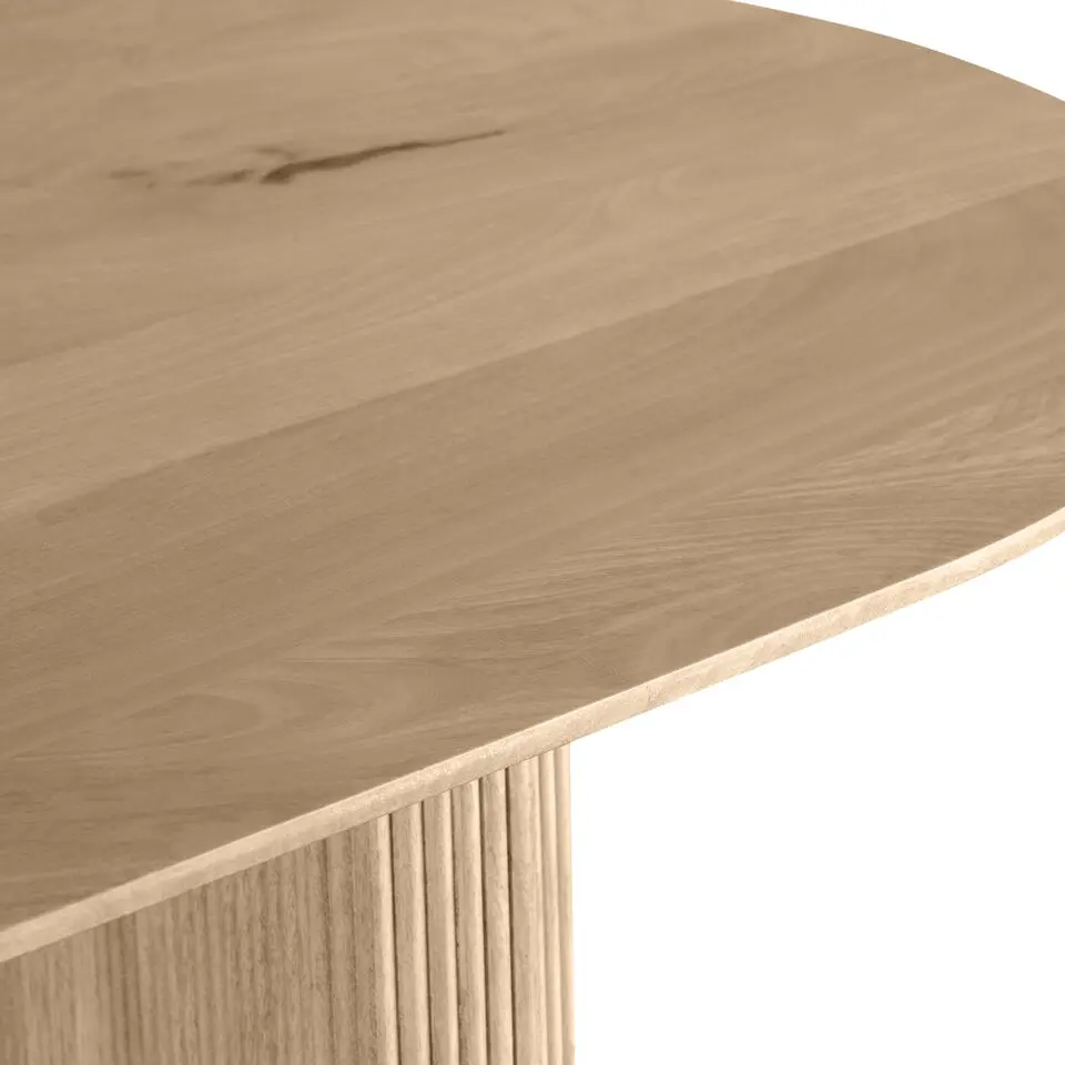 Lewis & Loft Eettafel Lynn - Ovaal - Mangohout - 200x90 cm - Naturel