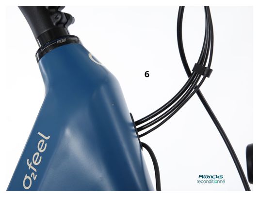 Vélo de Ville Électrique O2 Feel iSwan City Up 5.1 Univ Shimano Altus 8V 432 Wh 28'' Bleu Cobalt - Produit Reconditionné