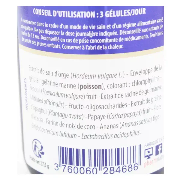 Pharm Nature Micronutrition Transit+ 60 cápsulas
