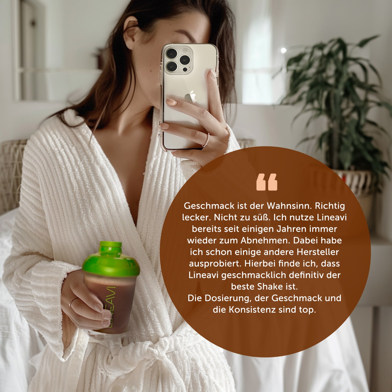 LINEAVI Aktivkost Diät Shake + Shaker - 500g - Schokolade