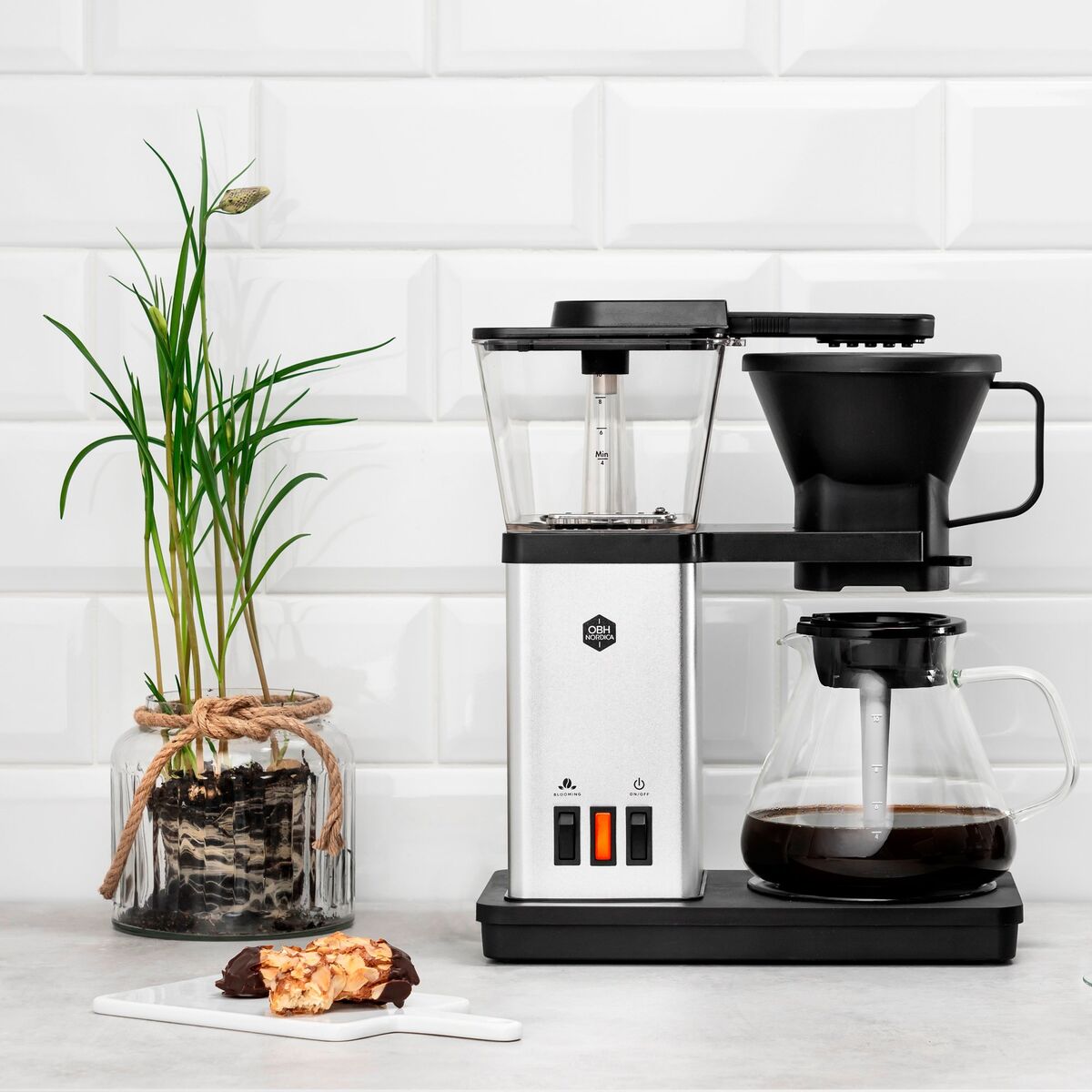 Blooming Coffee Maker 1.25 liter, silver